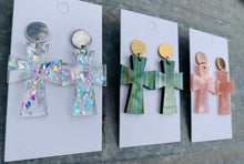 Load image into Gallery viewer, Brushed Turquoise Cross